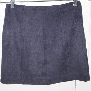 Wild Honey Blue Suede Skirt